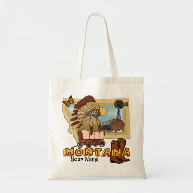 Montana Tote Bag Tragetasche (Vorne)