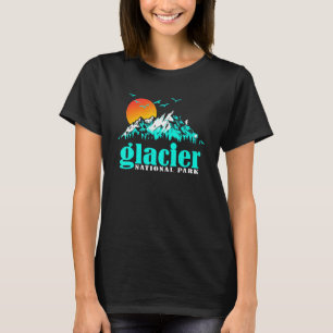 Montana US Mountain Travel Vintag Glacier National T-Shirt