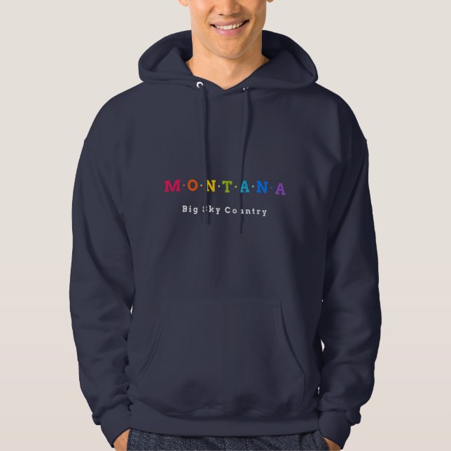 Montana, USA. Big Sky Country. Hoodie (Vorderseite)