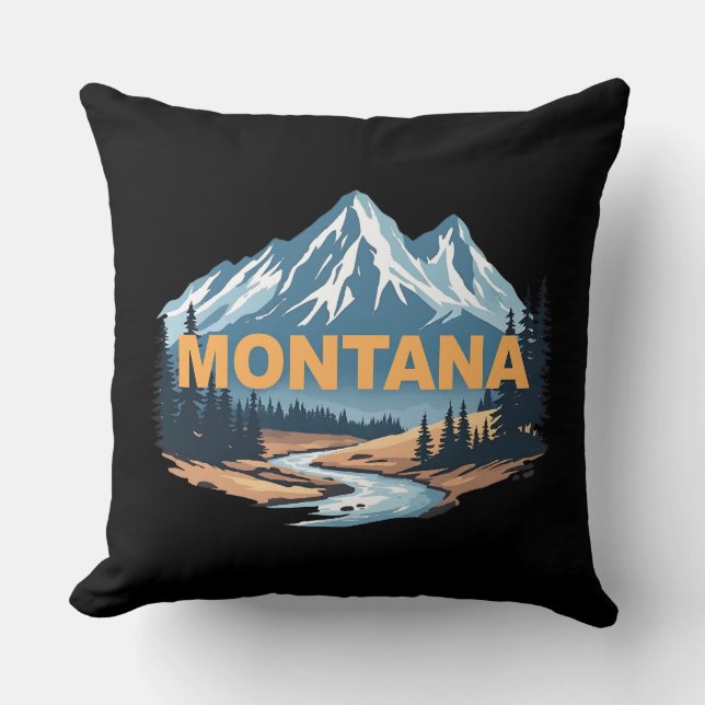 Montana USA Kissen (Vorderseite)