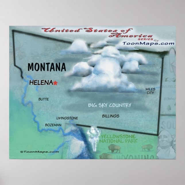 Montana USA Poster (Vorne)