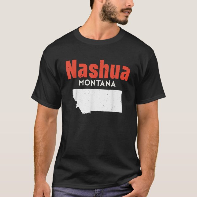 Montana USA Staat America Travel Montanan Nashua T-Shirt (Vorderseite)