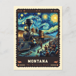 Montana | Vincent Van Gogh Inspiriert Postkarte