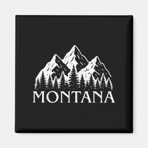 Montana Vintage Berg im Freien Big Sky Country Magnet