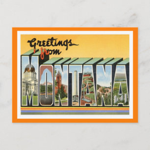 Montana Vintage Reise Postkarte