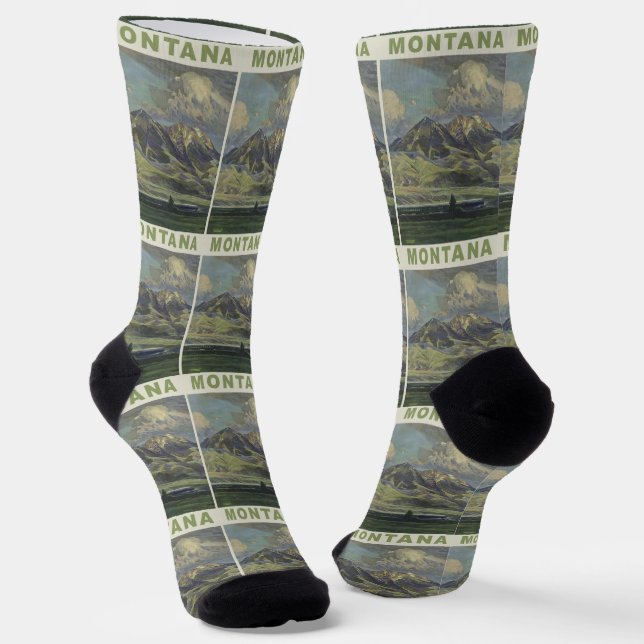 Montana Vintage Reise Socken (Gewinkelt)