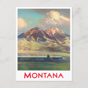 Montana Vintage-Reisepostkarte Postkarte