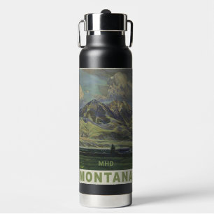 Montana Vintage Travel individuelles Monogramm Trinkflasche