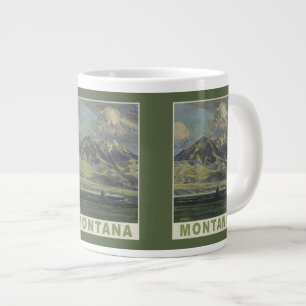 Montana Vintage Travel Poster Tasse