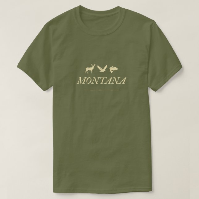 Montana Wildlife Classic T-Shirt (Design vorne)