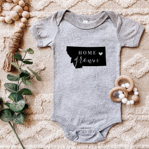 Montana Zuhause Grown Staat T-Shirt Baby Strampler