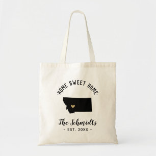 Montana Zuhause Sweet Zuhause Family Monogram Tragetasche