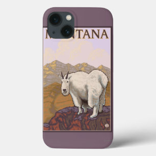 MontanaBergziege Vintage Reiseplakat Case-Mate iPhone Hülle