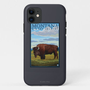 MontanaBison Vintages Reise-Plakat Case-Mate iPhone Hülle