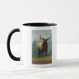 MontanaElk Scene Tasse