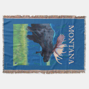 MontanaMoose Vintages Reise-Plakat Decke