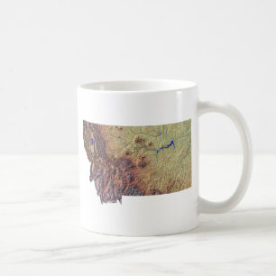 Montanan Flag + Karte Tasse
