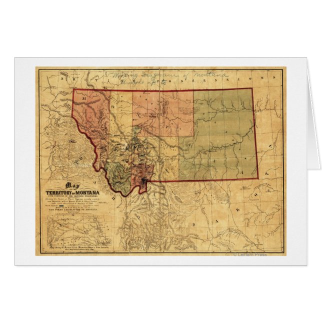 MontanaPanoramakarte Montana (Vorderseite (Horizontal))