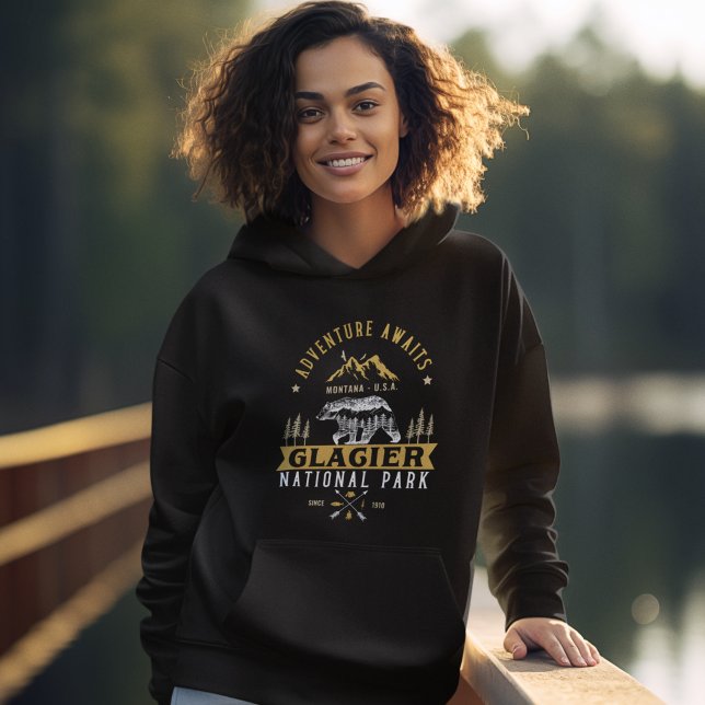 Montana's Glacier National Park Woodland Scenery Hoodie (Von Creator hochgeladen)