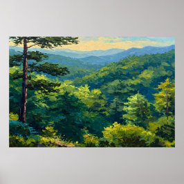 Montane Forest Poster