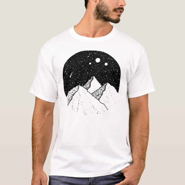 Montanha Mística em Pontilhismo T-Shirt (Vorderseite)