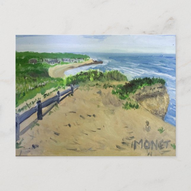 Montauk Cliffs Postkarte (Vorderseite)