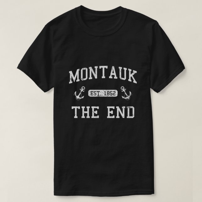 Montauk gegründet 1852 T-Shirt (Design vorne)