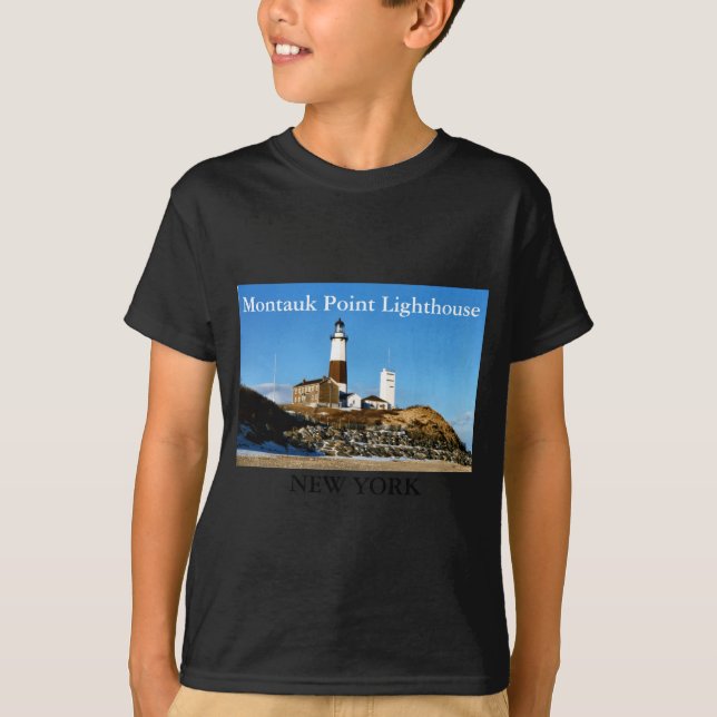 Montauk Int Lighthouse New York  T-Shirt (Vorderseite)