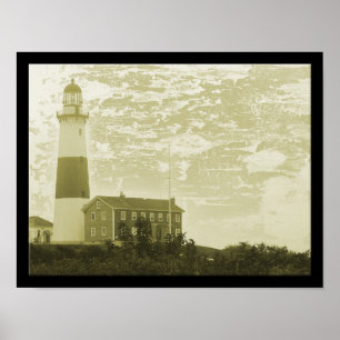 Montauk Leuchtturm-Plakat-Druck Poster