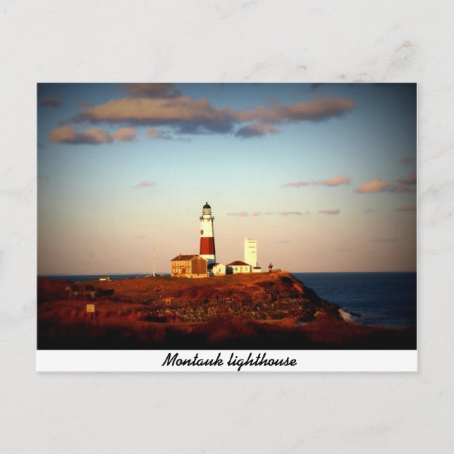Montauk Lighthouse Postkarte (Vorderseite)
