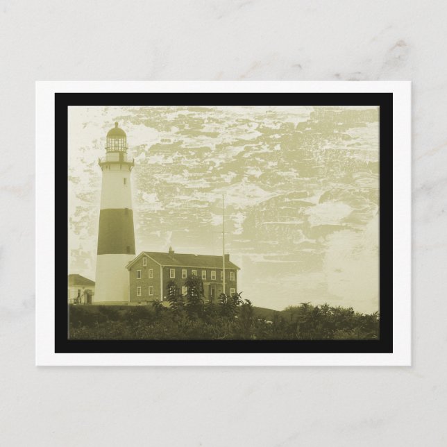 Montauk Lighthouse Postkarte (Vorderseite)