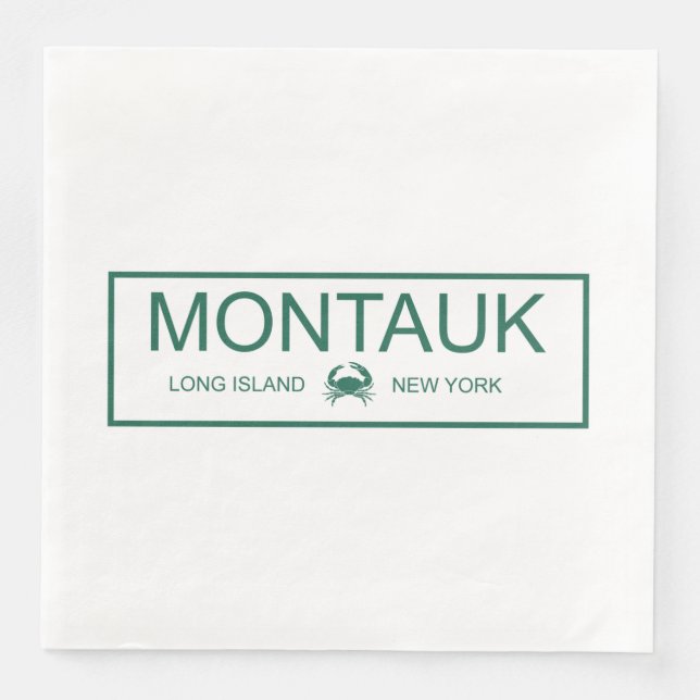 Montauk, Long Island, New York Serviette (Vorderseite)