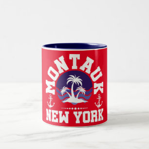 Montauk, New York Zweifarbige Tasse