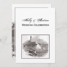 Montauk Point Lighthouse Hamptons Wedding Einladung