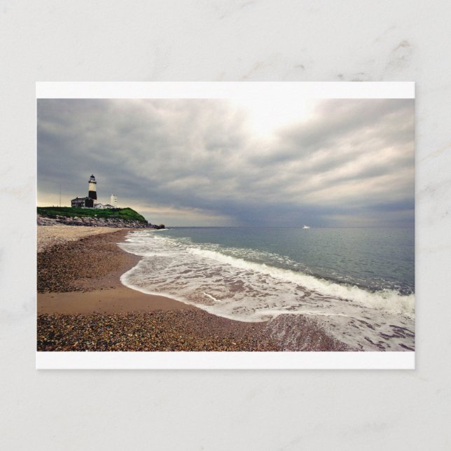 Montauk Point Lighthouse Postkarte (Vorderseite)