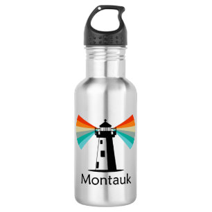 Montauk Point New York Leuchtturm Regenbogen Edelstahlflasche