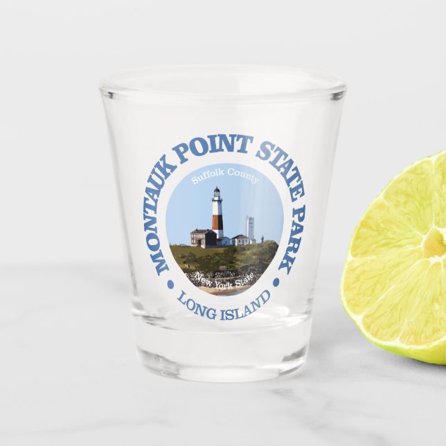 Montauk Point Staat Park Schnapsglas (Vorderseite)