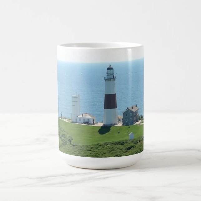 Montauk Punkt-Leuchtturm Kaffeetasse (Mittel)