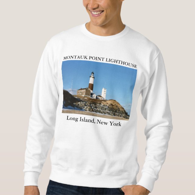 Montauk Punkt-Leuchtturm, Long Island New York Sweatshirt (Vorderseite)
