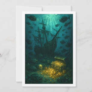 Montauk Salvage Co. Shipwreck Card 12x18 Save The Date