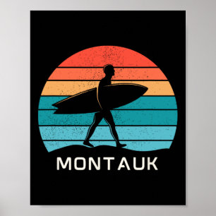 Montauk-Surfen Poster