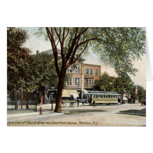Montclair NJ 1908 Vintage (Vorderseite (Horizontal))