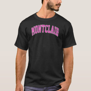 Montclair Virginia Va Vintag Sports Pink T-Shirt