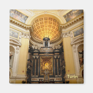 Monte Cappuccini Kirche auf einem Berg in Turin Magnet