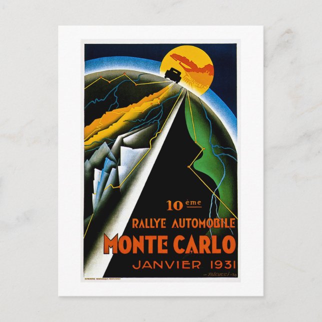 Monte Carlo 1931 Postkarte (Vorderseite)