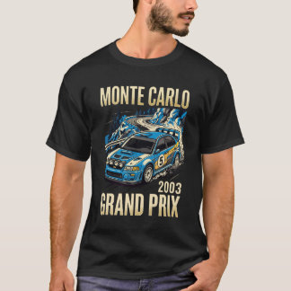 Monte Carlo 2003 Vintage Grand Prix Rennposter T-Shirt