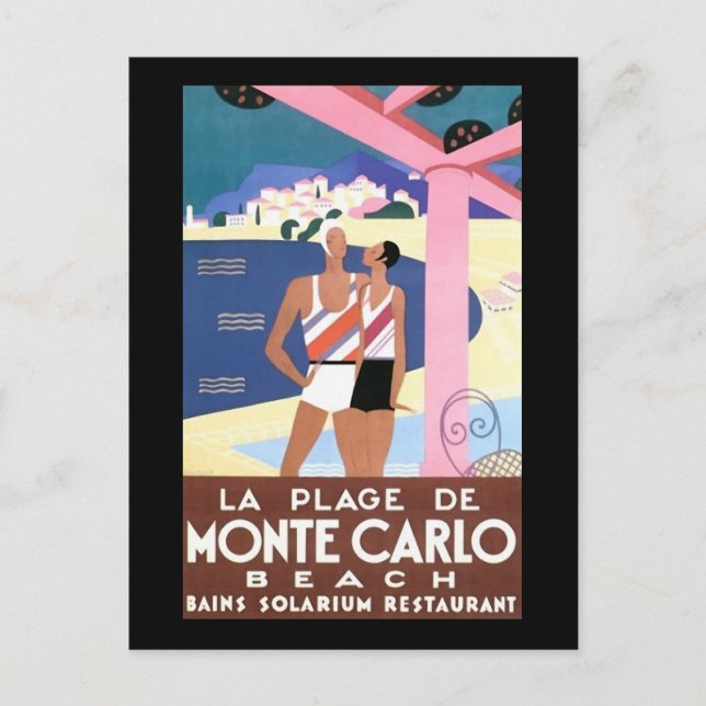 Monte Carlo Beach Postkarte (Vorderseite)