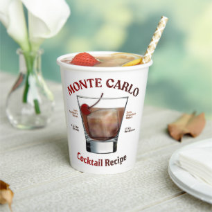 Monte Carlo Cocktail Rezept Kunst Pappbecher