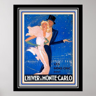 Monte Carlo Deko Travel Poster