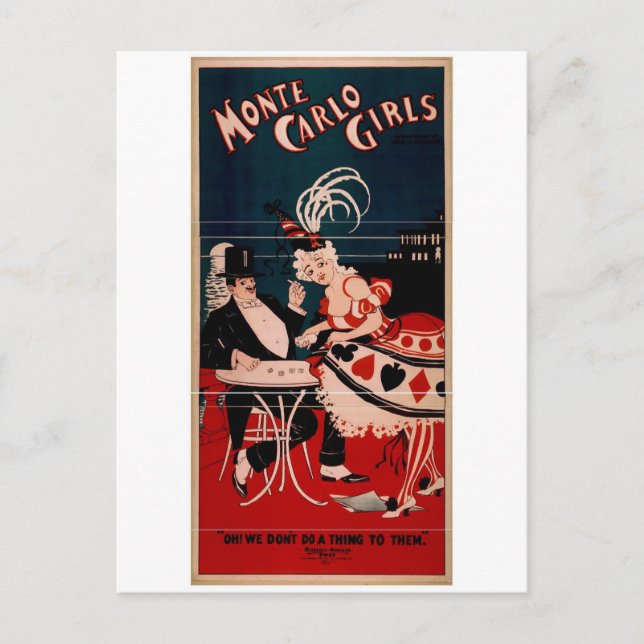Monte Carlo Girls Postkarte (Vorderseite)